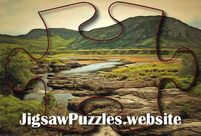 Online jigsaw puzzle - Scenery in Sutherland ,Scotland Jigsaw